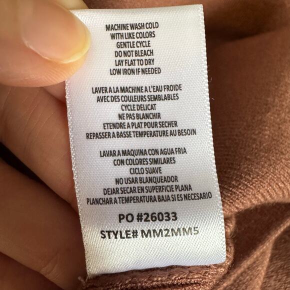 Bobeau Ribbed Midi Pencil Skirt Brown Knitted Women's Small NWT - Picture 7 of 7